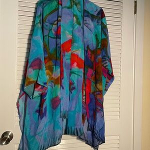 Dilemma by Dhun Shroff Silk Hand Dyed Kimono and Scarf